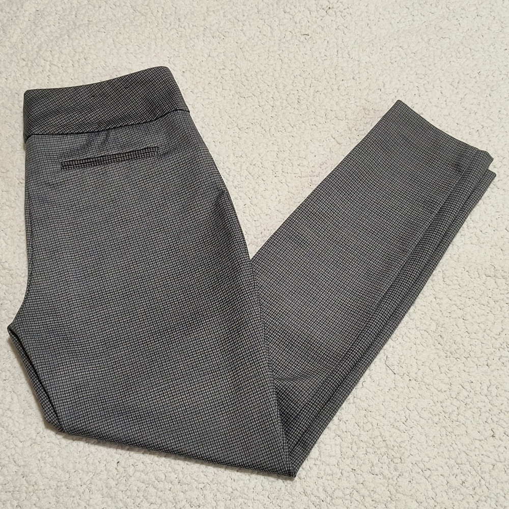 Dalia Micro Houndstooth Business Casual Pull on Pants Size M